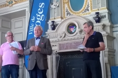 Accueil dans le Salon Bleu